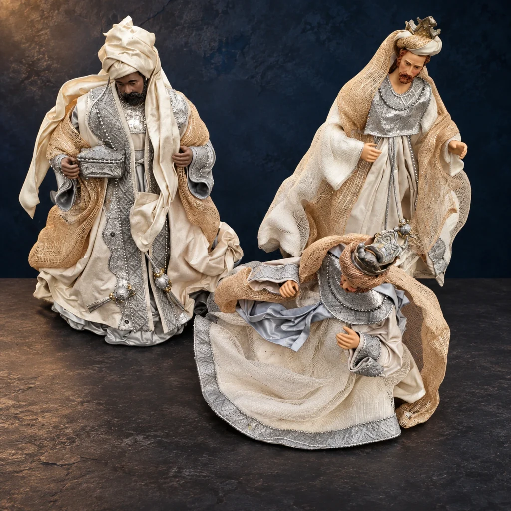 Los Tres Reyes Magos en Plata y Marfil · Italia