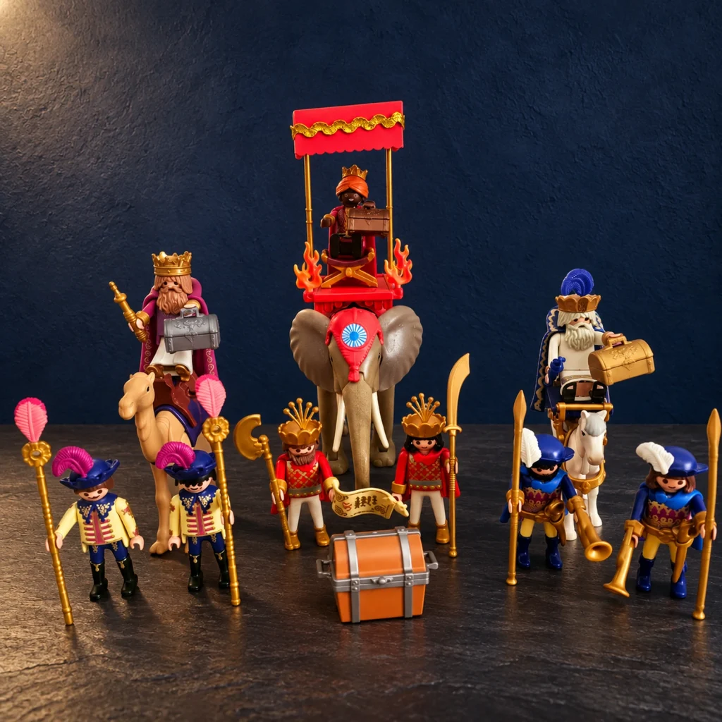 Los Tres Reyes Magos con Elefante y Camello de Playmobil · Alemania